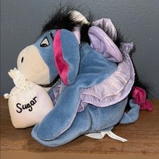 Sugar Plum Fairy Eeyore 7  The Disney Store mini bean bag tutu wings flaw pics