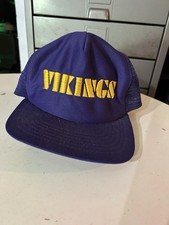 Vintage NFL Minnesota Vikings SnapBack Trucker Hat New Era