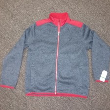 Boys Nautica Navy/Red Zip Jacket-M-New with Tags