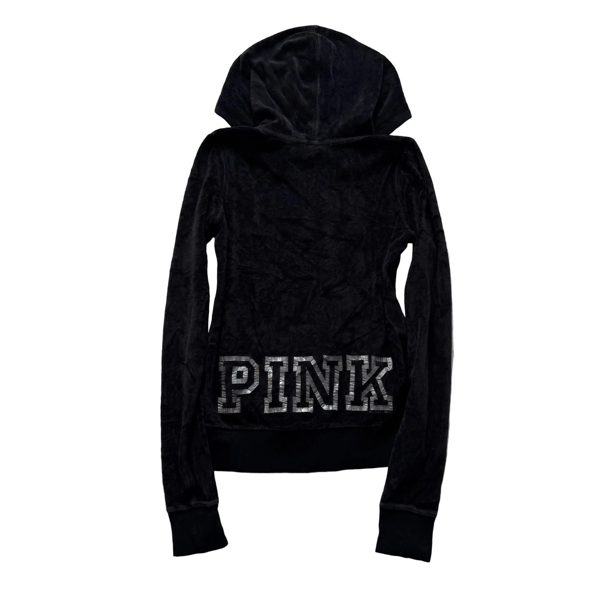 トップス velours set up hoodie silver glitter y2k Shrunken Hoodie in Crystal Hotfix Velour in TITANIUM | alexanderwang®