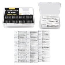 1206 SMD Resistor Kit 1R-10M  ohm 36 Values 1/4W 0.25W  5 Tolerance Thick...