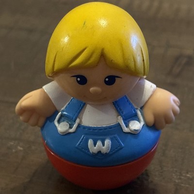 Weeble Wobble Vintage 1987 Figure Playskool Weebles Farm Blonde Hair