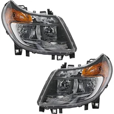 Headlight Assembly Set For 14-22 RAM ProMaster 1500 2500 3500 Halogen With DRL