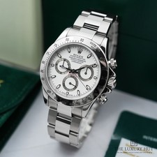 Rolex Cosmograph Daytona 116520 - 2000, With Box 40mm Stainless Steel White Dial