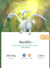 ✨ Shiny ✨ Reshiram Pokemon Go Mini PTC Unova #643