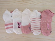 Women's Cute Cartoon Cat Print Pattern Ankle Socks Fashion Sock Set Of 5