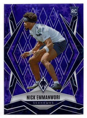 2025 Panini Phoenix NICK EMMANWORI #245 Purple Winter Rookie /249-Seahawks