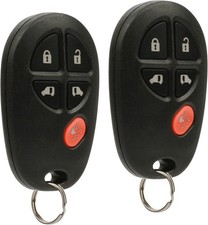 Key Fob Keyless Entry Remote fits 2004-2016 Sienna 5-Btn, Set of 2 