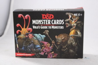 Monster Cards Volo's Guide To Monsters Dungeons & Dragons D&D