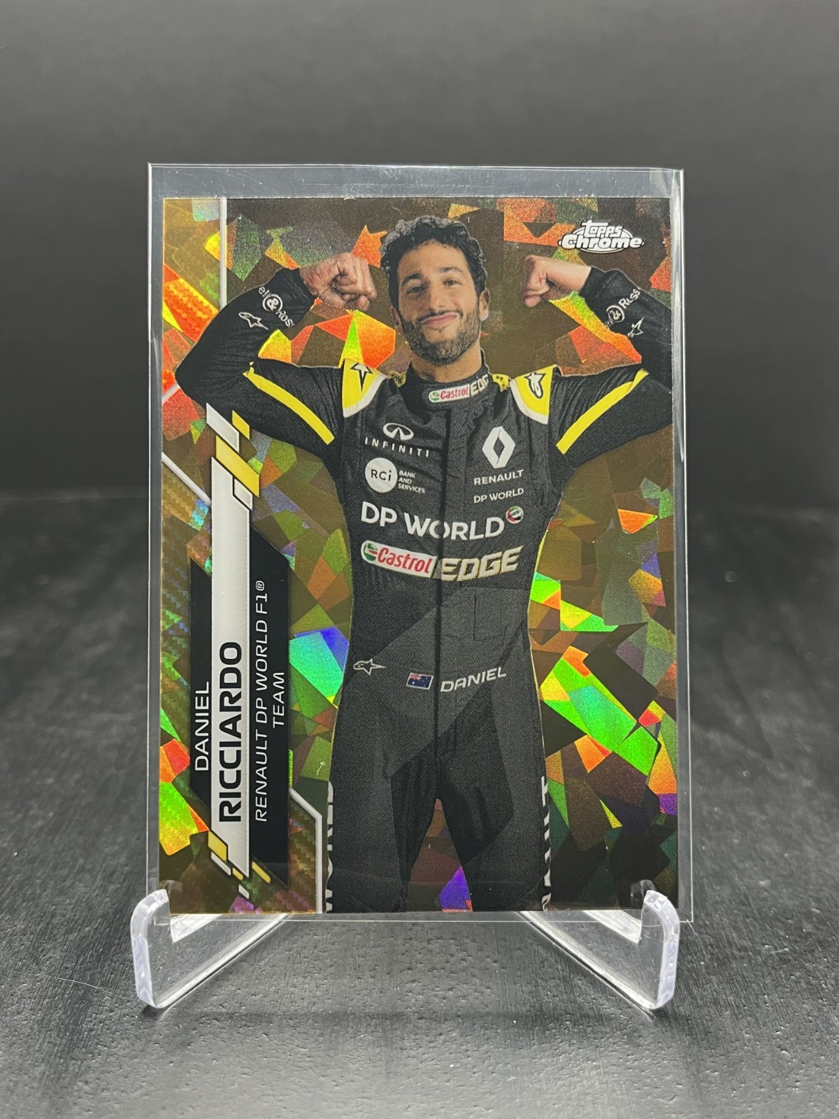 2020 Topps Chrome Sapphire Formula 1 F1 Daniel Ricciardo Portrait Gold 17/50 #9