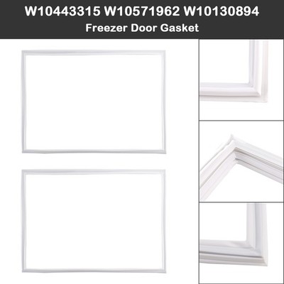 2 Pcs W10443315 Freezer Door Gasket für Kenmore Refrigerator W10571962 W10130894