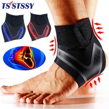 1PC Adjustable Compression Ankle Sleeve Elastic Ankle Brace Guard Foot Anti-Spra