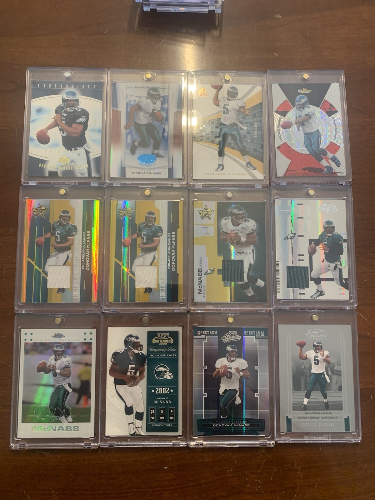 Donovan McNabb 21 Card Lot Game Used SP Rare Upper Deck Fleer Topps Eagles