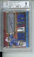 BGS 9 / Auto 10 Robert Woods 2014 Topps Triple Threads Auto Relic SAPPHIRE /3