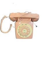 Antique Phone, Corded Pink Wired Retro Telephone
