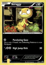 Scraggy (Cracked Ice Holo) BW25 Promo Black And White Promo Pokemon LP/MP on eBay