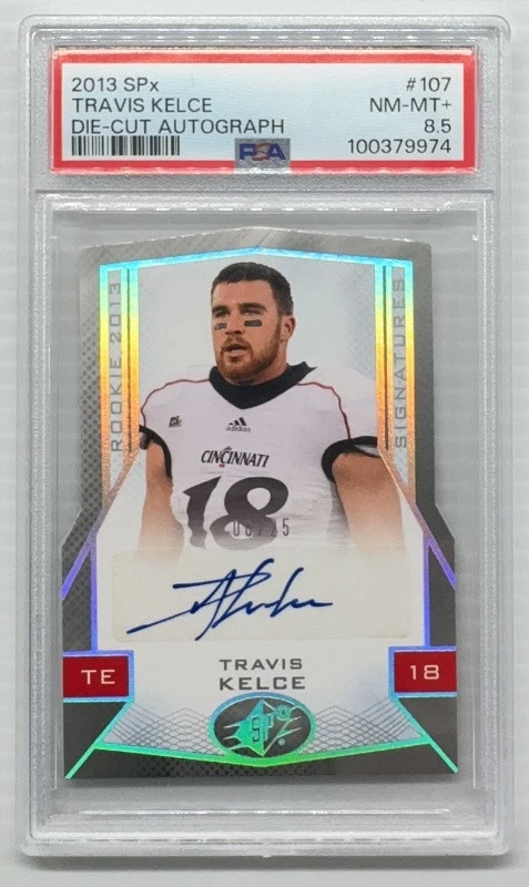 Travis Kelce Spx #107 Die-Cut Autograph