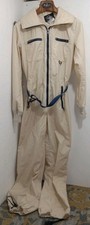 Roffe Ski Suit One piece Snowsuit Vintage 80s Sz. Womens Beige Ivory FLAWS