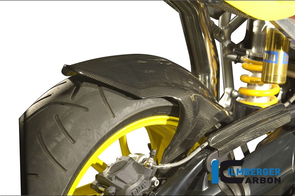 BMW R Nine T Scrambler 2017 17 Ilmberger Carbon Fibre Rear Brake Pipe Hose Cover