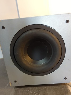 Polk Audio PSW404 10-Inch Powered Subwoofer | Loud! | Black Oak | Works Great