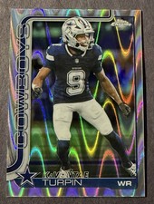 2025 Topps Chrome KaVONTAE TURPIN RayWave Refractor #84 Dallas Cowboys