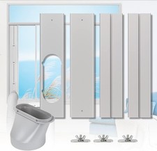 Portable Air Conditioner Window Kit, Adjustable Vertical/Horizontal Sliding