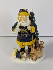 NCAA 2003 Michigan Wolverines  Santa Claus Christmas Ornament The Memory Company