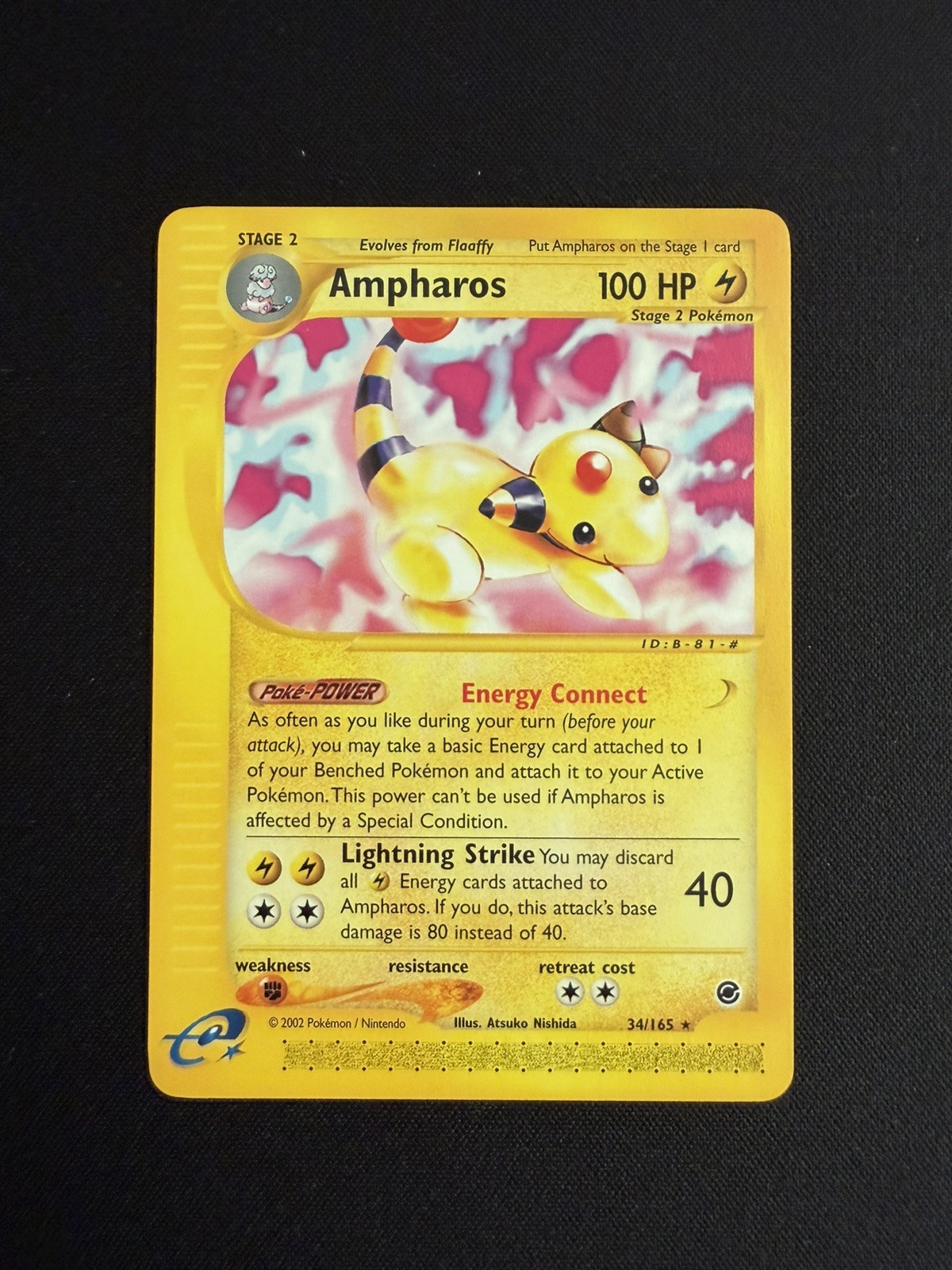 Ampharos 34/165 Pokemon Trading Card Game eCard Expedition Near Mint TCG NM