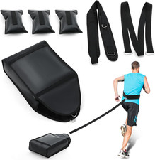 Adjustable Weight Sled Trainer with Sandbags for Speed and Resistance Training