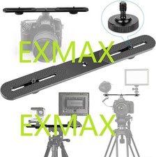 EXMAX  Dual Flash Bracket Holder for 1/4" Screw Tripod Light Stand DSLR Camera
