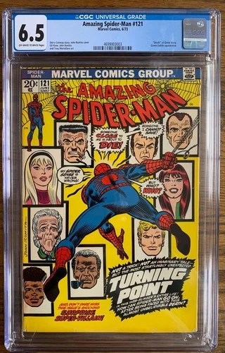 1973 Bronze Age Marvel Comic THE AMAZING SPIDER-MAN #121 - CGC 6.5