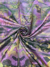 Vintage Silk Saree for Crafting, Sewing, Quilting, Upcycled Projects SS2930