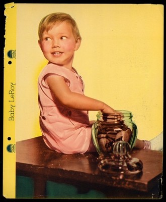 1935 Dixie Cup Lid Premium Movie Stars Baby LeRoy *HP177