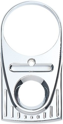 Joker Machine Teardrop Dash Panel Upper Ball Milled Chrome Harley Davidson