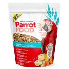 Fortified Parrot Food Premium Natural Pellets for Birds 3 lb Bag