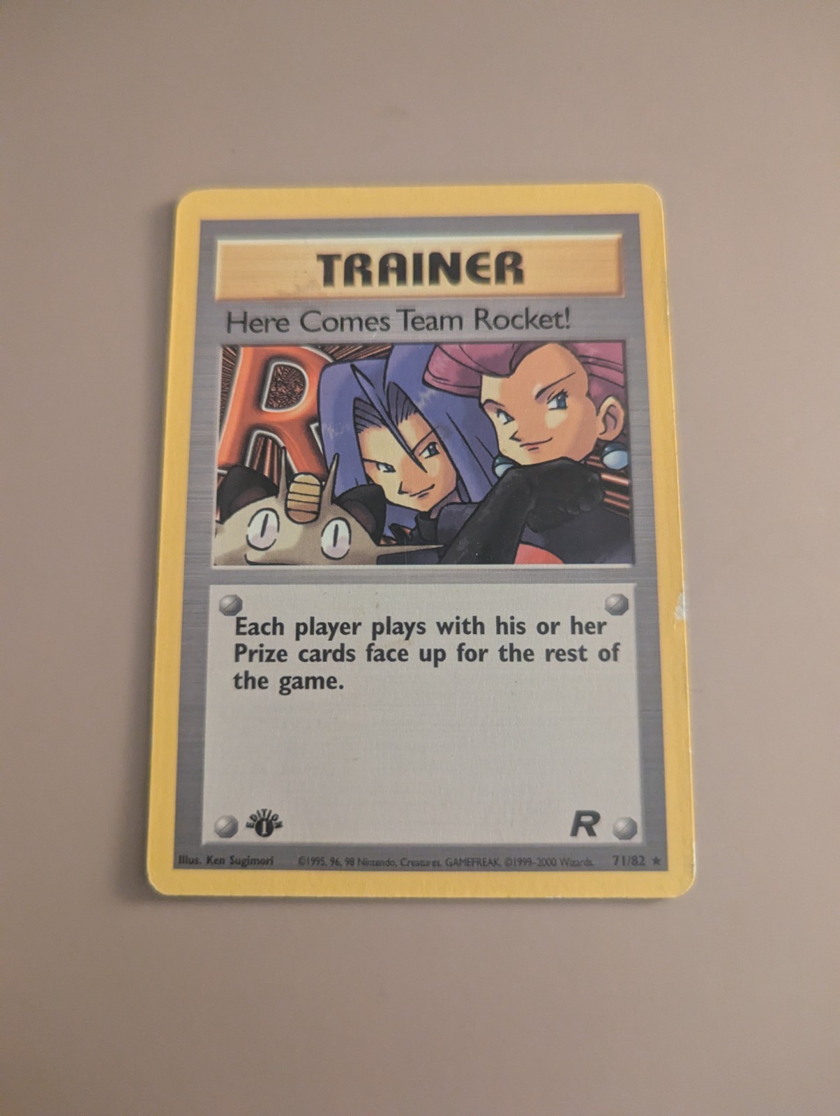 1st Edition Here Comes Team Rocket 71/82 Pokemon Card