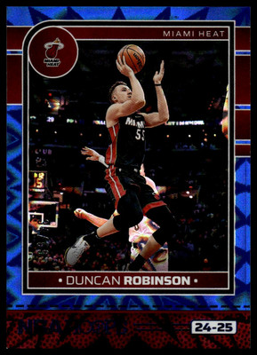 2024-25 Hoops #222 Duncan Robinson Blue Explosion #/59
