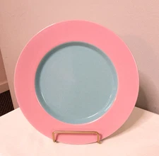 Lindt Stymeist COLORWAYS Pink on Turquoise Salad 9" Plate