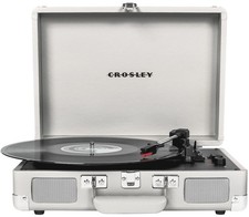 Crosley CR8005F-WS Cruiser Plus Vintage 3-Speed Bluetooth in/Out Suitcase Vinyl