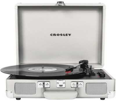Crosley CR8005F-WS Cruiser Plus Vintage 3-Speed Bluetooth in/Out Suitcase Vinyl