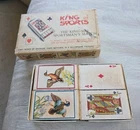 Vintage Kingsbridge Card Matches Matchboxes Made in Italy No 5639 King Of Sports