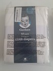New Gerber® Childrenswear Flat Fold Cloth Diapers (White) 10-Pack (24"x 27")
