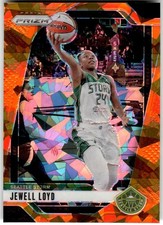 2024 Panini Prizm WNBA #49 Jewell Loyd Ice Orange Prizms