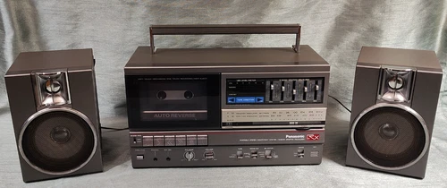 Vintage Panasonic RX-C41 Boombox - Working - Detachable Speakers - New Belts