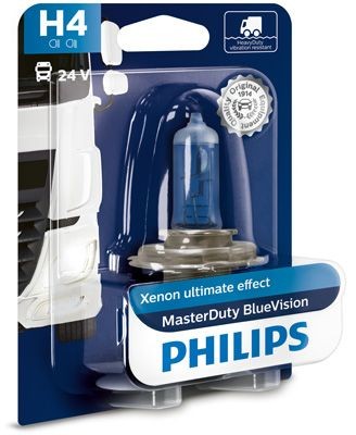 PHILIPS MASTERDUTY BLUEVISION H4 GLÜHLAMPE 24V 75/70W BLISTERPACK | 13342MDBVB1