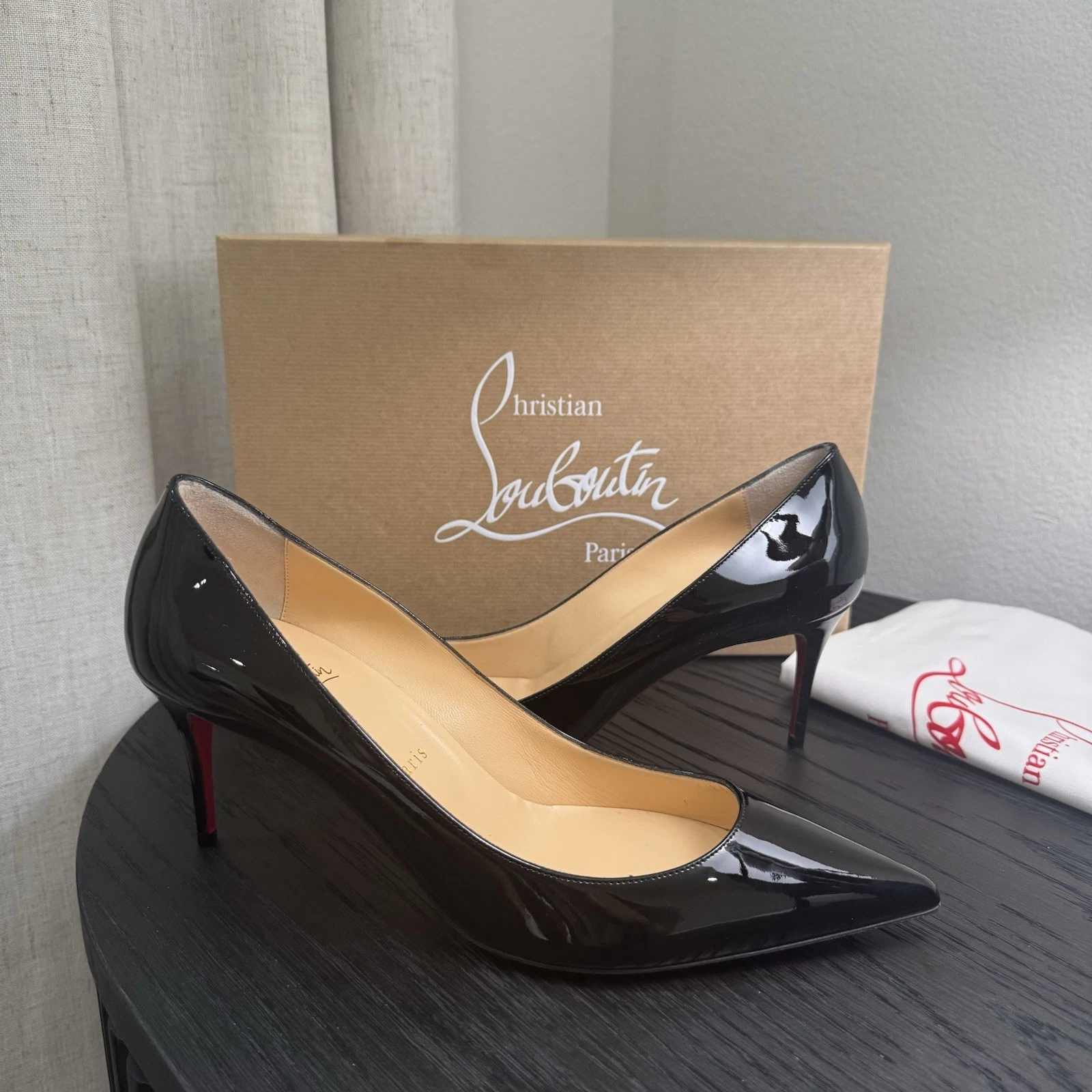 Christian Louboutin — Christian Louboutin Kate 70 Pumps Patent Black 41