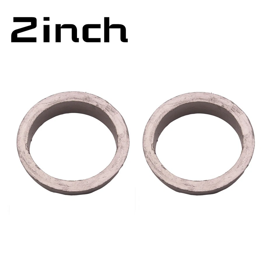 2PCS 2" ID Flexible Graphite Auto Car Muffler Exhaust Pipe Gaskets Accessoires - Imagem 4 de 4