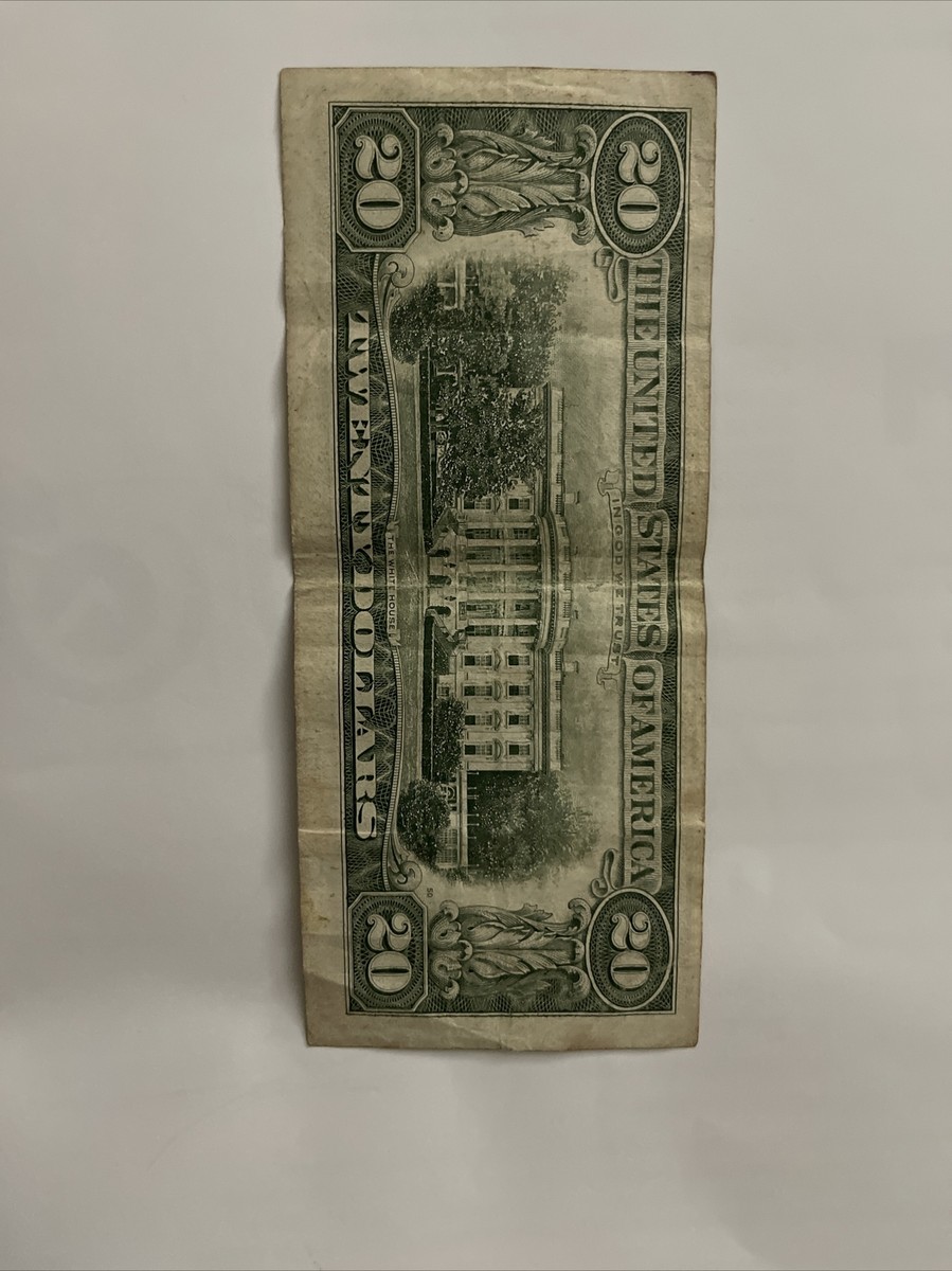 1985 Twenty Dollar Federal Reserve Note $20 ERROR MISPRINT