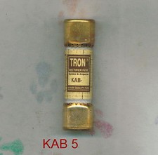 TRON KAB5 FUSE KAB 5 BUSSMANN 250 VOLT 5 AMP