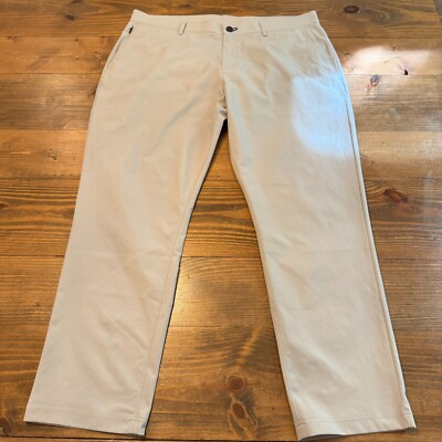 Public Rec Dealmaker Pants Mens 38x30 Gray Straight Leg Athleisure Stretch Chino